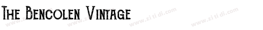 The Bencolen Vintage字体转换